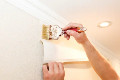 Pose de papier peint à Bouée — revêtements muraux et toiles de verre